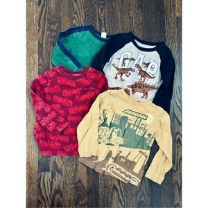 BABYGap GAP Toddler Boys 3 Long Sleeve Knit Shirt Bundle